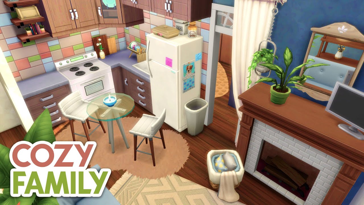 Cozy Family Apartment // Sims 4 Speed Build