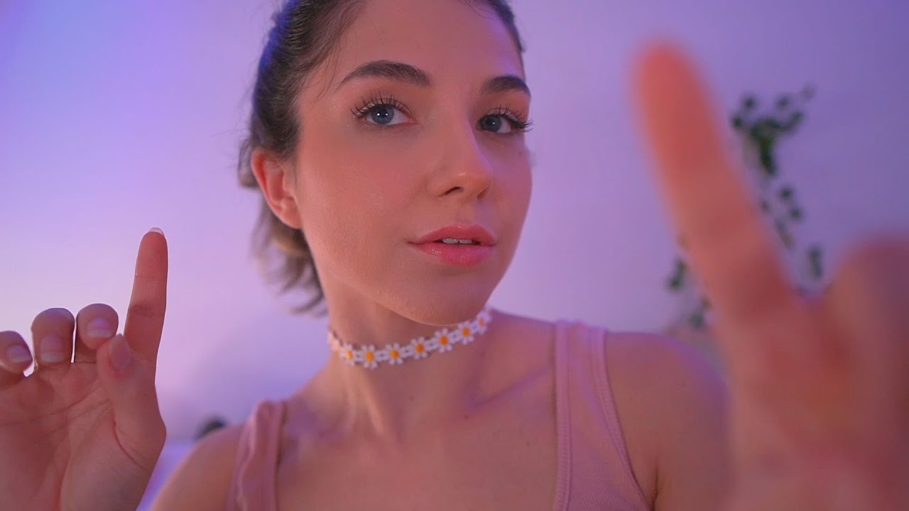 ASMR TOCANDO tu CARITA - Tapping y Plucking Muy RELAJANTE (Mouth Sounds *No talking*)  | Lonixy ASMR