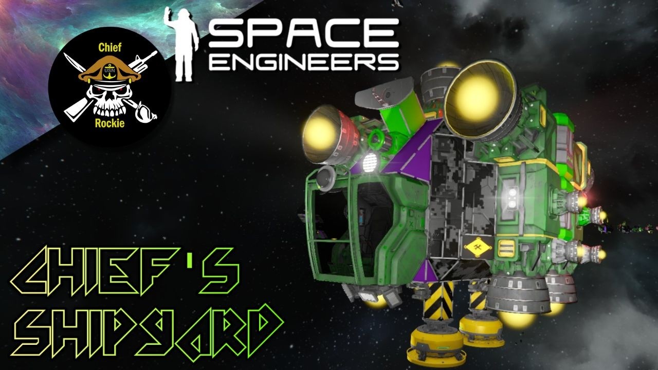 Мощный мини-буксир❗ | Верфь Шефа | Творческие постройки Space Engineers