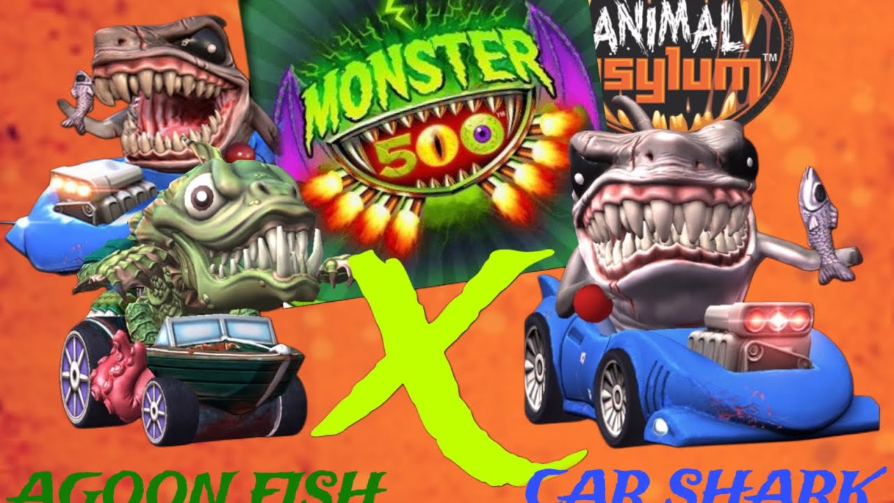 Monster 500 Game Car Shark X Lagoon Fish
