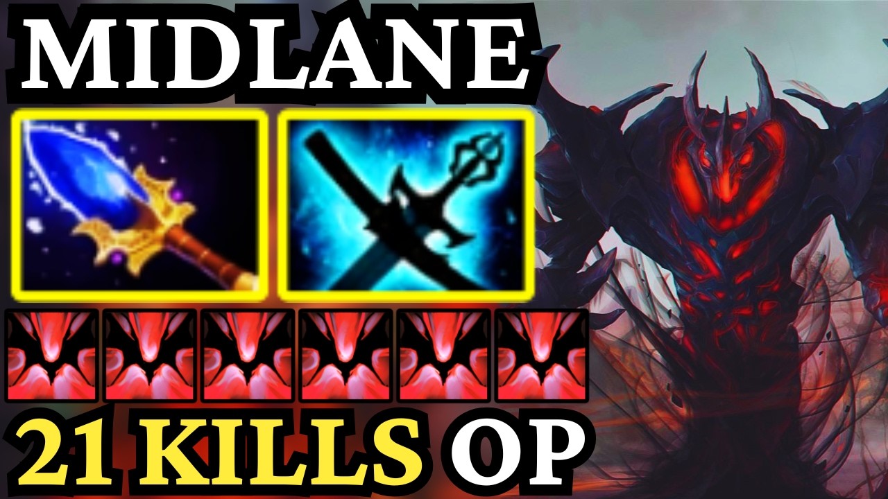 🔥 SHADOW FIEND Mid GOD &mdash; 21 Kill Domination 🔥 Dota 2 Mid