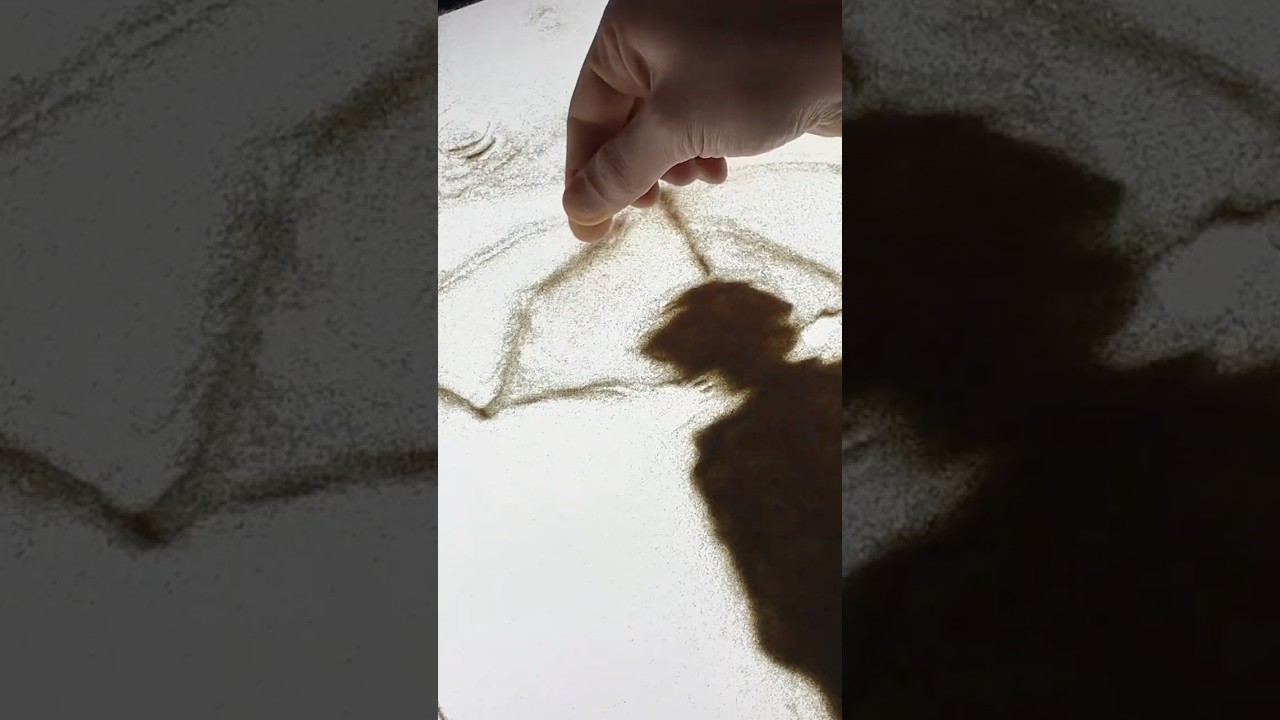 Making sand art  #sandart #sandanimation #sanddrawing