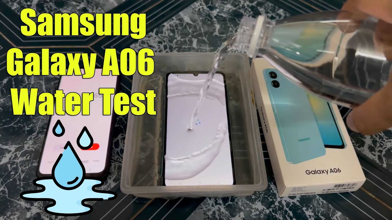 Samsung Galaxy A06 Water Test 💧💦| Let's See if Samsung A06 is Waterproof Or Not?