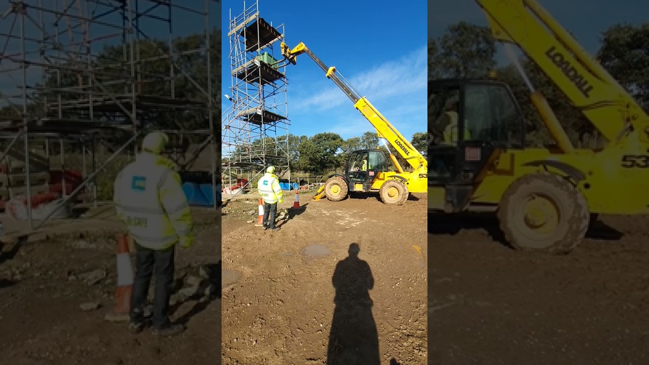 how to operate a telehandler and how to use a boom ,drops off and pick up from 9 metres loading bay