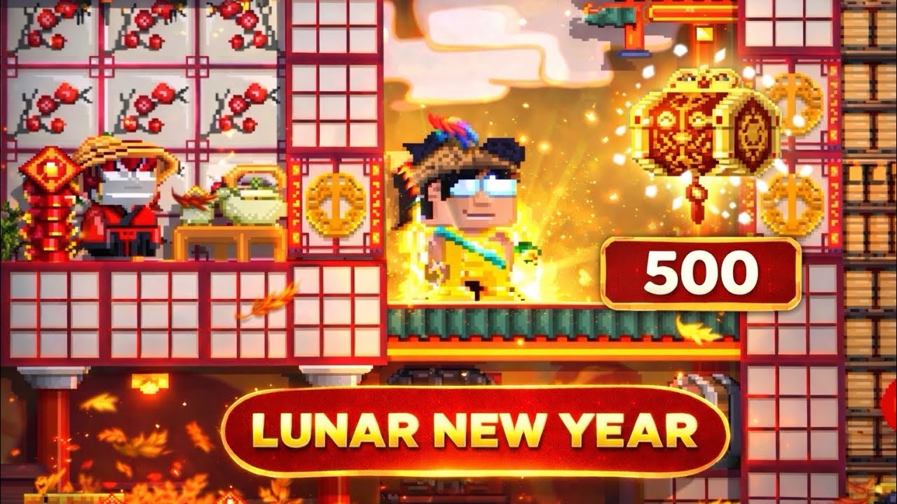 500 LUNAR CHEST!!!! Lunar New Year 2026 yeni eklenen itemlar!!! -Growtopia-