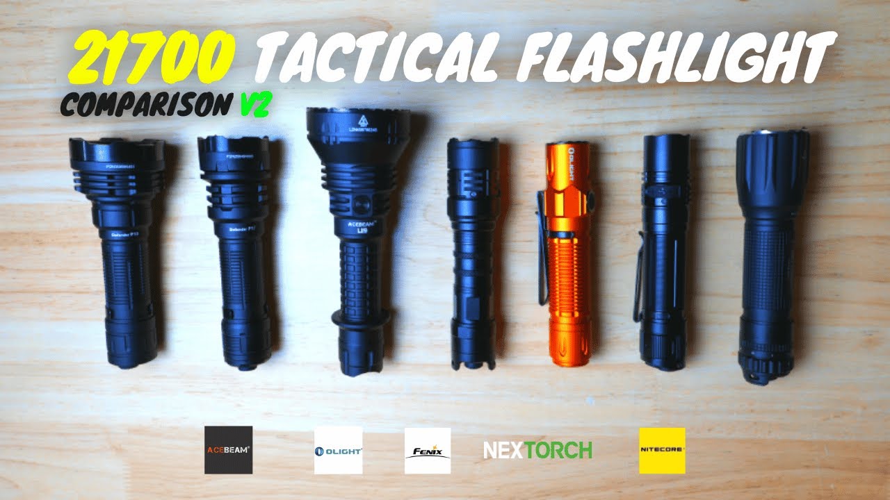 Лучшие тактические фонари 21700 2023 года 🔦 (AceBeam против Nitecore против Olight против Fenix)