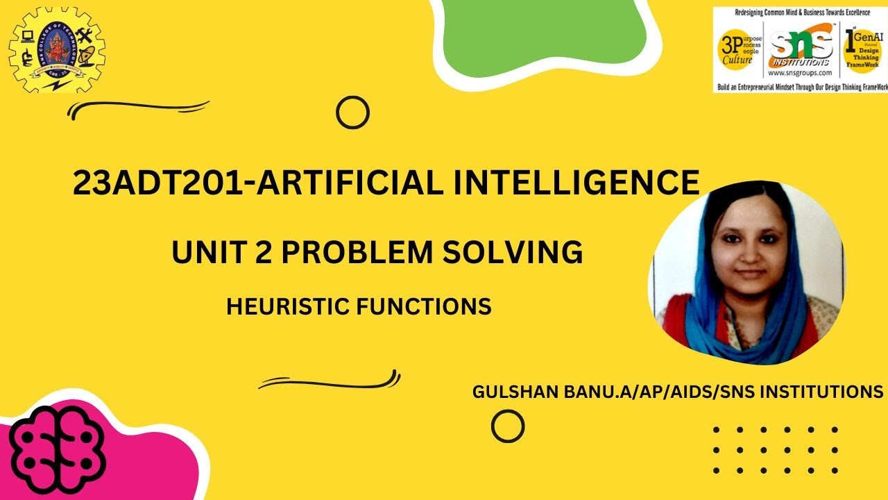 HEURISTIC FUNCTIONS |PROBLEM SOLVING|SNS INSTITUTIONS