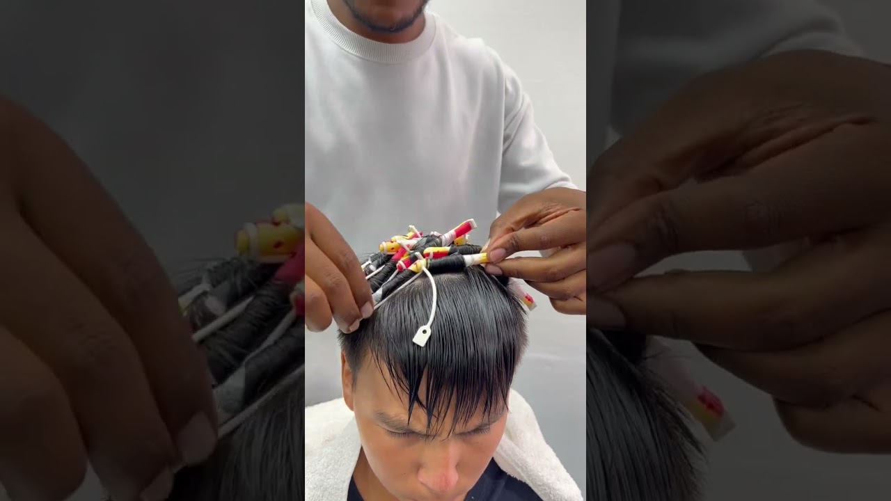 RIZOS CABELLO DE HOMBRE 2023 ondulaci&oacute;n permanente  #cabello #barber l