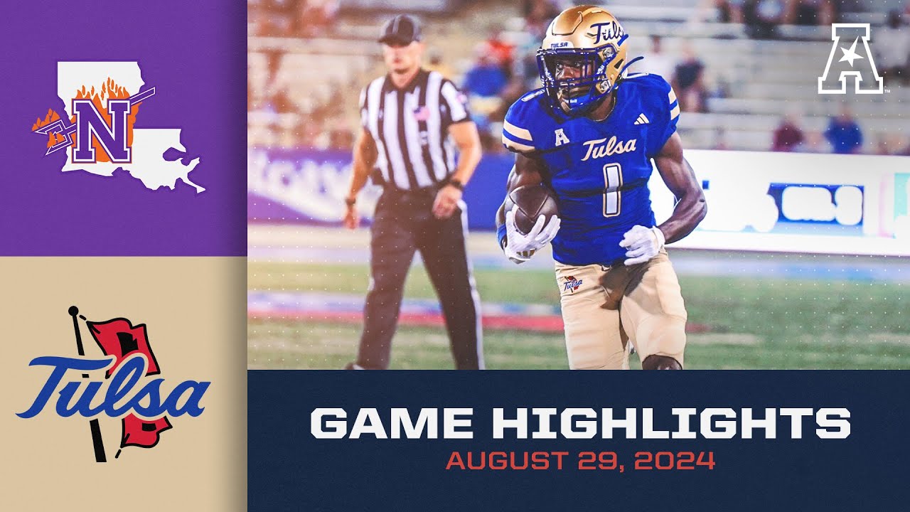 Game Highlights: Northwestern State vs Tulsa (August 29, 2024)