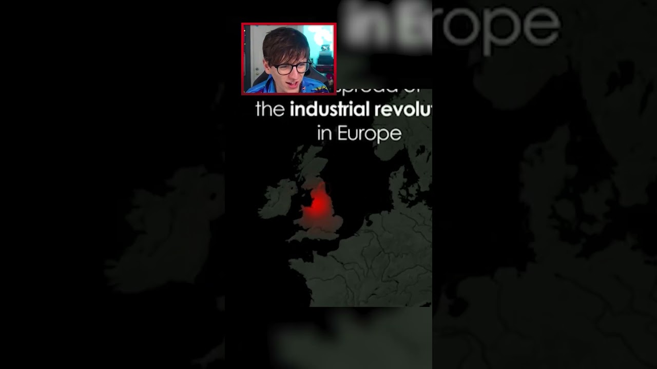The SPREAD of the INDUSTRIAL REVOLUTION in EUROPE! #shorts