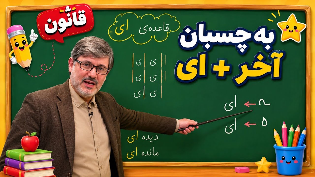 قانون «ـه چسبان آخر + ای» | آموزش صدای «ای» در کلمات فارسی . فارسی کلاس اول شماره ۷۹