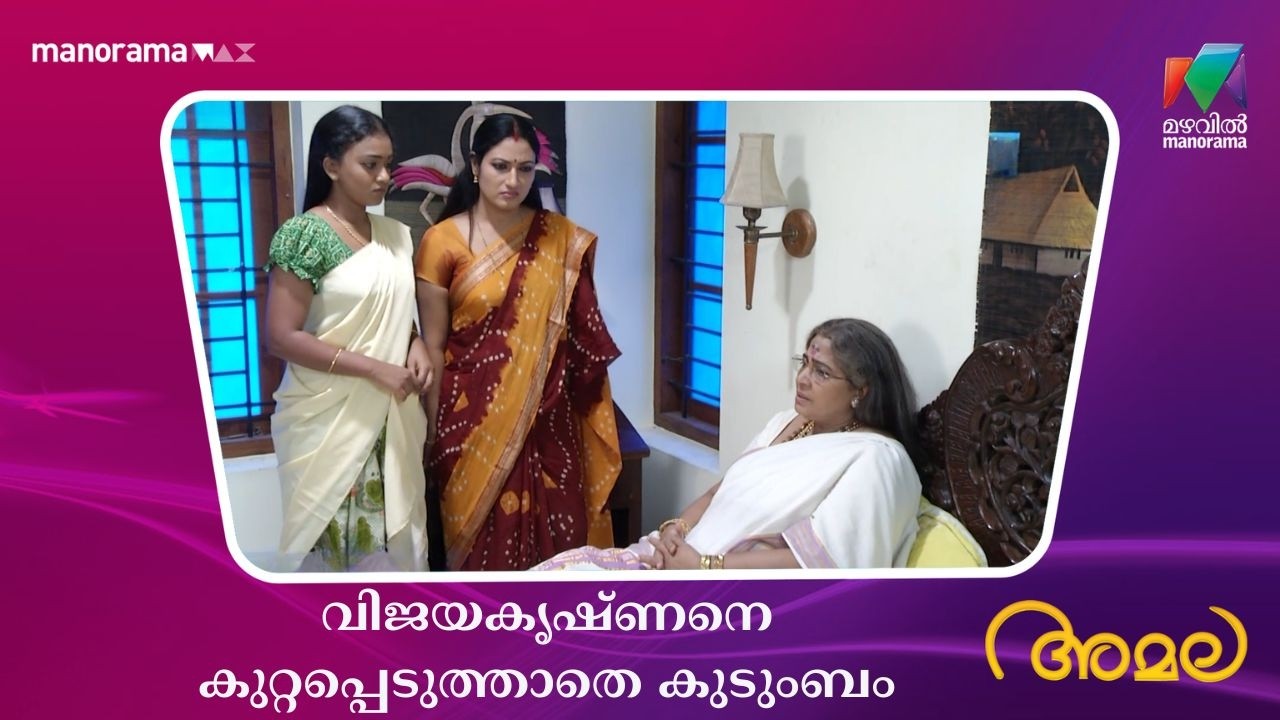 വിജയകൃഷ്ണനെ കുറ്റപ്പെടുത്താതെ കുടുംബം  #amala #mazhavilmanorama