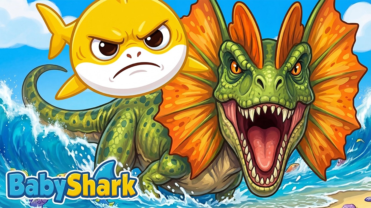 Baby Shark & Dinosaur Learn Colors 🦖 | Color Song for Toddlers & Preschool Kids