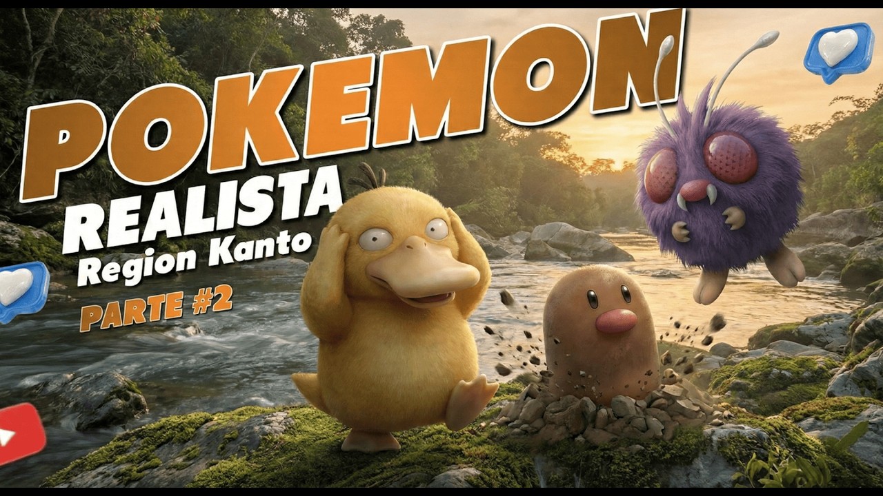 Pokémon de Kanto en Versión Realista | Pokédex Cinemática (part 2)