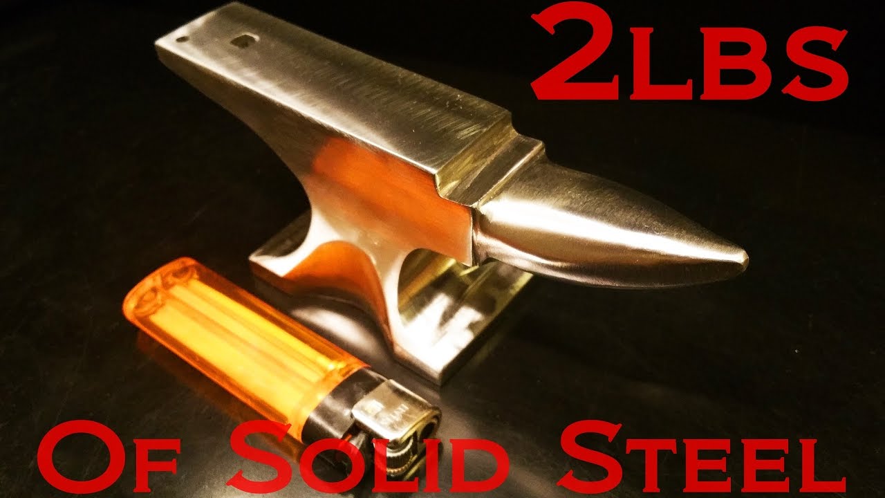 MAKING a Miniature Anvil from a Solid Block of Steel. 2lbs of Pure EPICNESS!