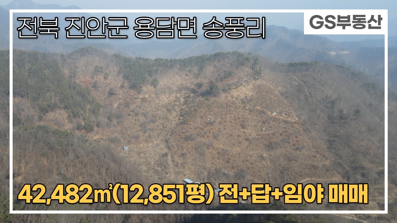 [진안토지매매]용담면 송풍리 42,482㎡(12,851평)임야토지 매매(물건번호734번) 진안 부동산