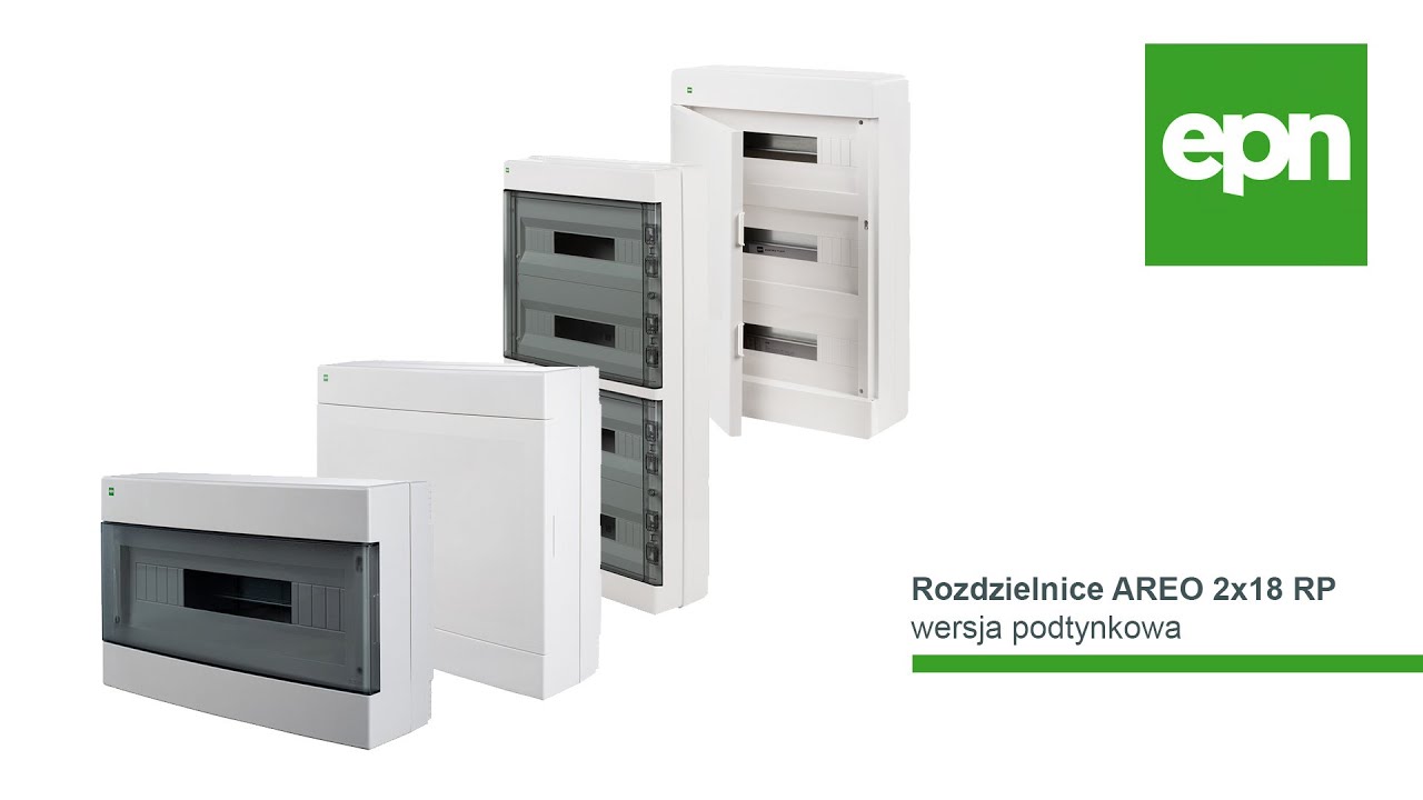 Rozdzielnice AREO 2x18 RP - wersja podtynkowa