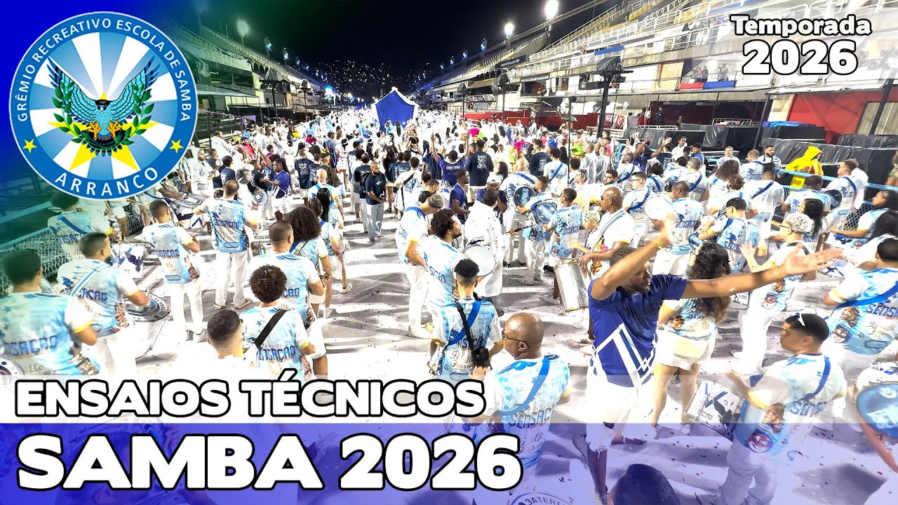 ARRANCO 2026 - 4K | ENSAIO TÉCNICO - LARGADA E PISTA | SAMBA AO VIVO #ETSO26