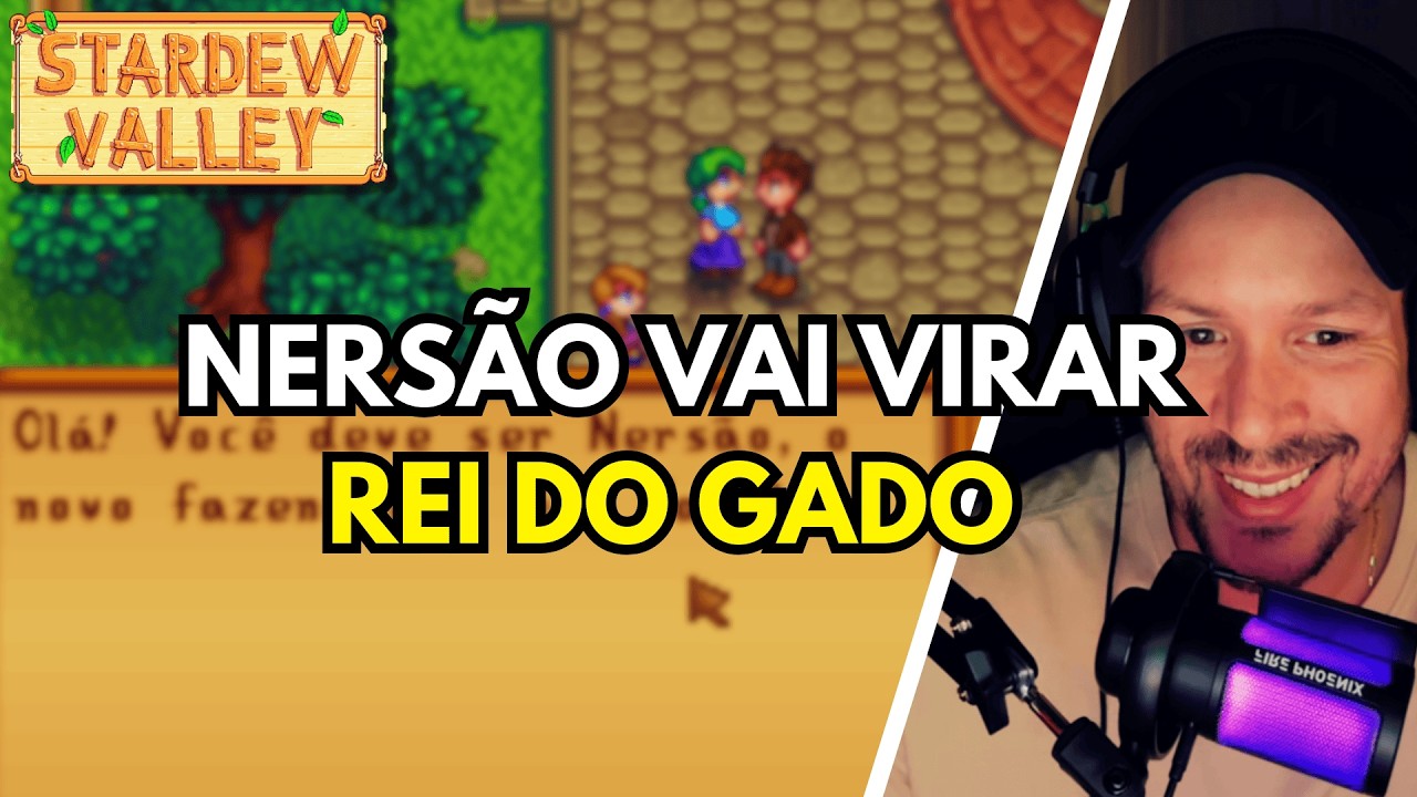 JOGANDO STARDEW VALLEY PELA PRIMEIRA VEZ! A saga do NERSÃO Rei do Gado começa! #01
