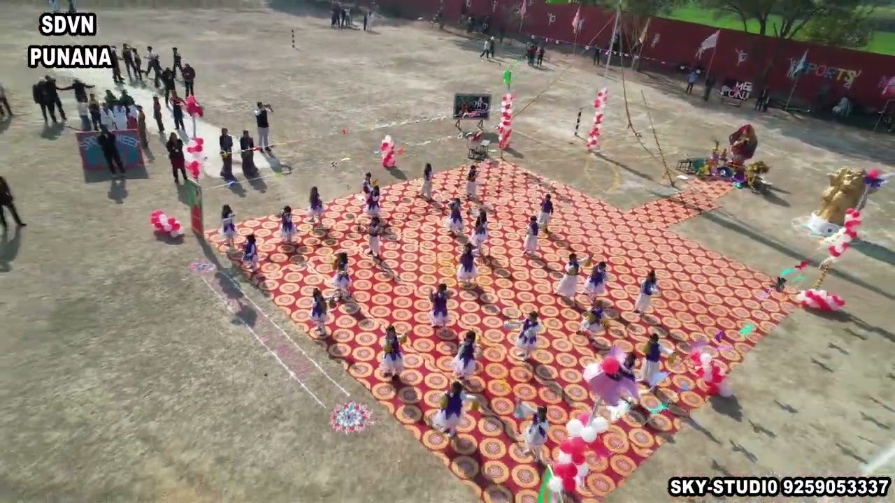 Cute 'Bum Bum Bole' Dance Performance at S.D.V.N. Senior Secondary School, Punhana #BumBumBole