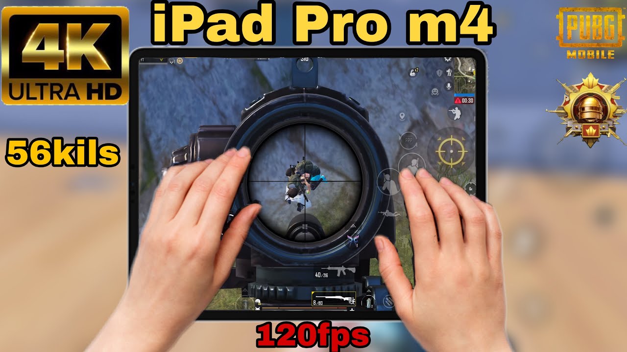 120fps❤️‍🔥ipad pro m4 / test pubg mobil❤️‍🔥Full gameplay of Livik 56 kills in Livik