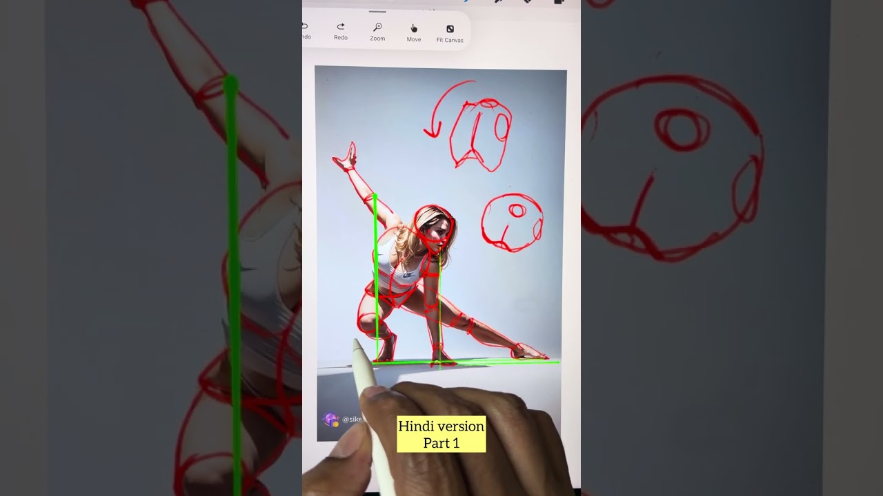 Model Drawing Step-by-Step for Beginners | Figure Drawing Techniques in Hindi | hiraksartgallery