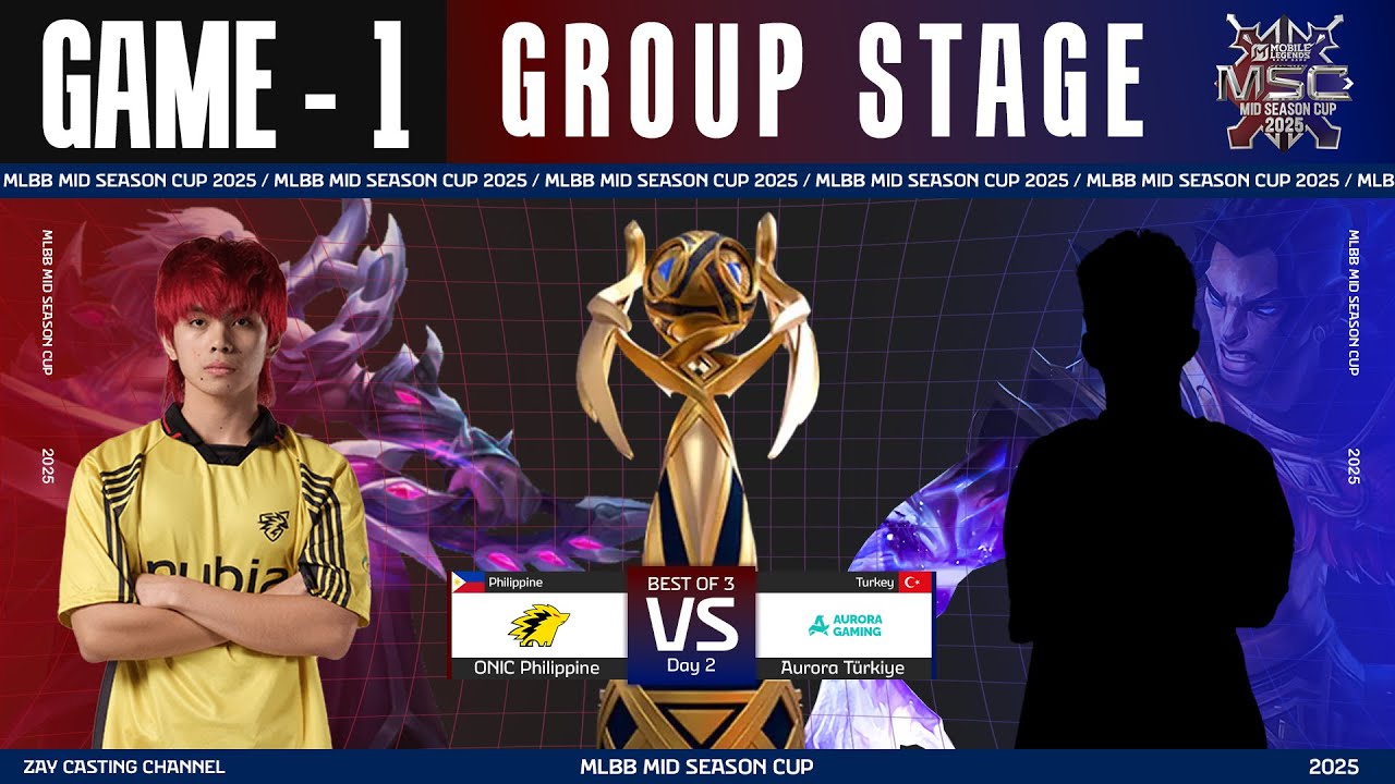 [Game - 1] ONIC Philippines vs Aurora Türkiye | MSC 2025