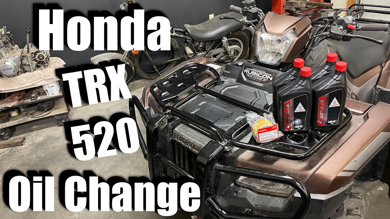 Замена масла и базовое обслуживание Honda TRX 520 / Как заменить масло / MAX'S MOTO SHOP