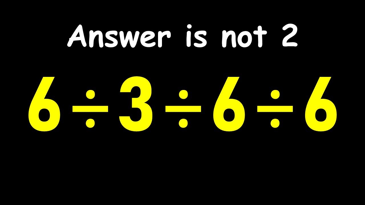 Most People Get This Simple Math Question Wrong!
