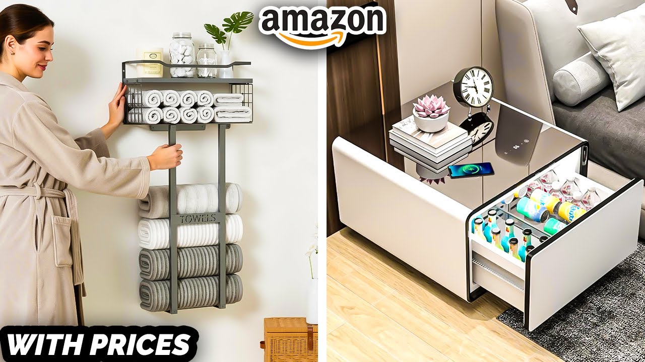 25 New AMAZON FINDS for TINY Apartments Smart Space Saving Furniture Ideas [With Prices]
