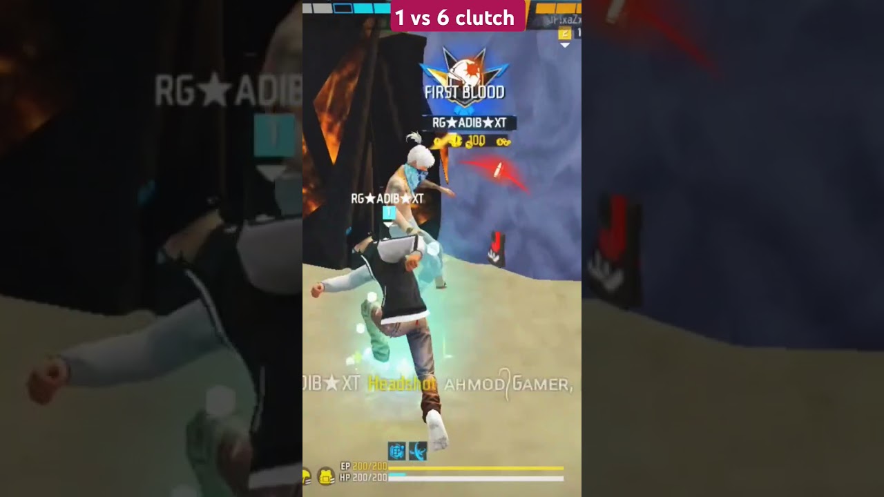 1 vs 6 clutch gameplay #music #anime #speedsong #freefire #phonkmusic #cryeordie #cryeordie