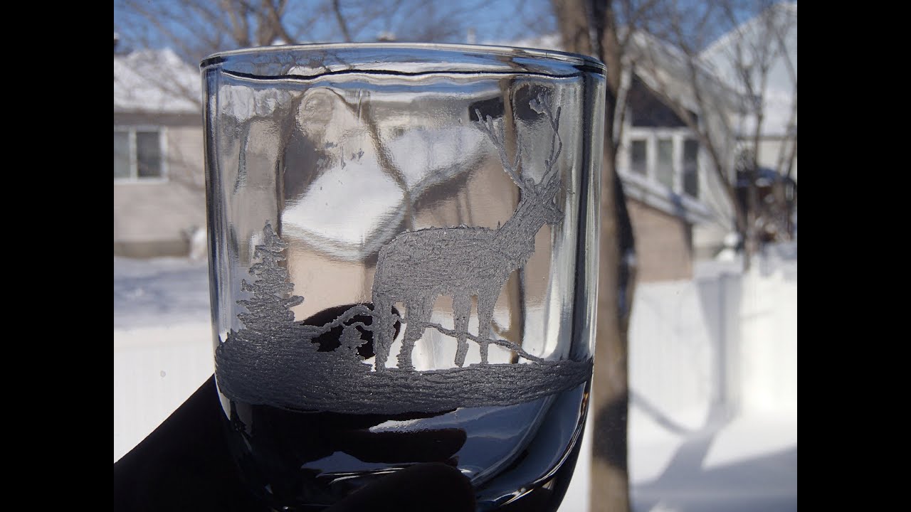 Etching glass using my Dremel