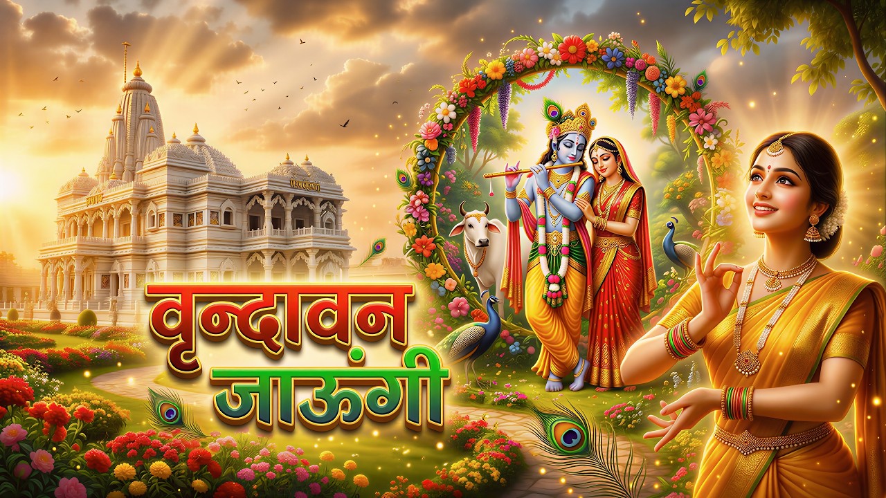 Vrindavan Jaungi | वृन्दावन जाउंगी | मेरे उठे विरह में पीर | Krishna Bhajan 2025 | #krishna #radhe