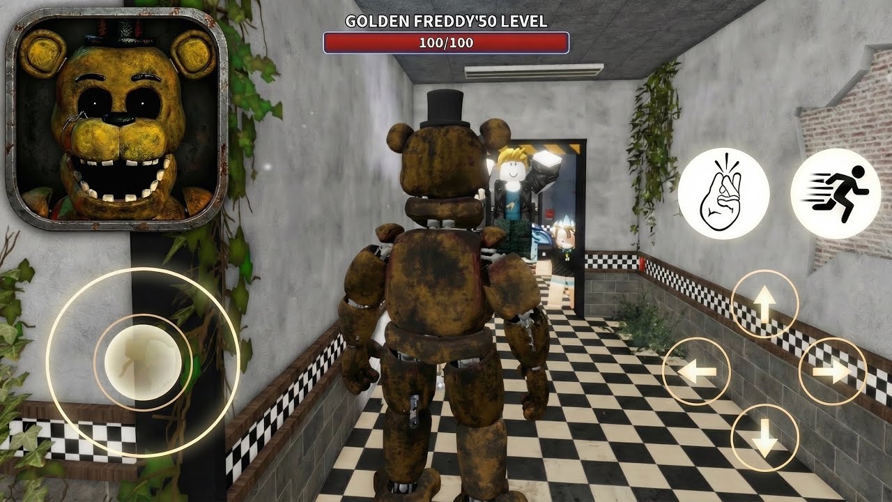 What If I BECOME GoldenFreddy 50 Level | FNAF Eternal Nights (Roblox)