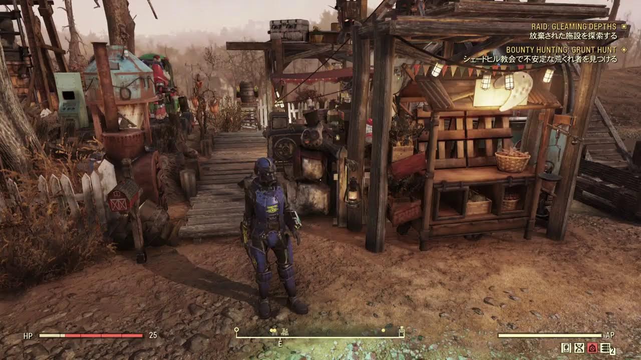 Fallout76【シーズン24】フォールアウト76【THE  BACKWOODS  】頑強+センチネル、ツーショット