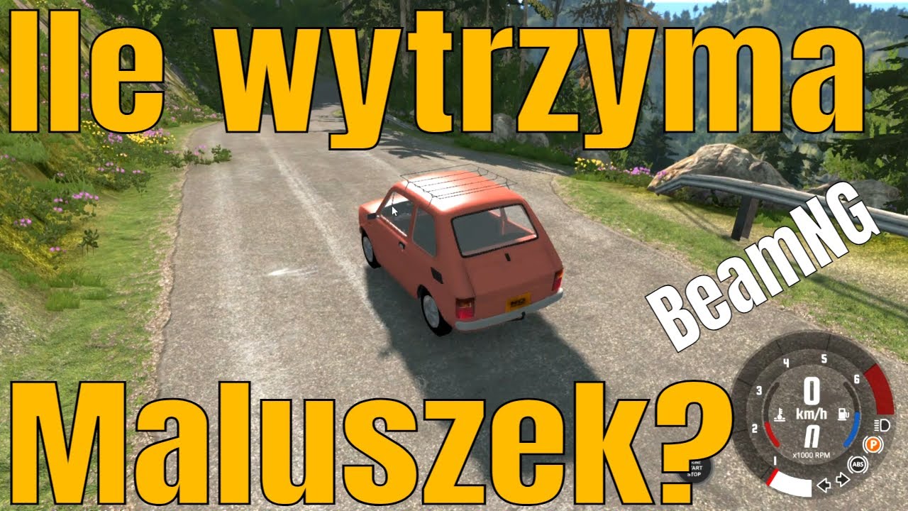 Tłuczenie Maluchem po polskich drogach! || BeamNG.drive