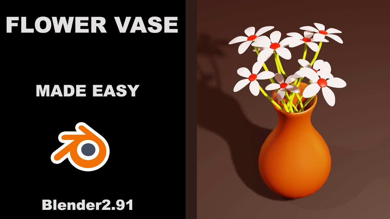 flower vase modeling in blender 2.91