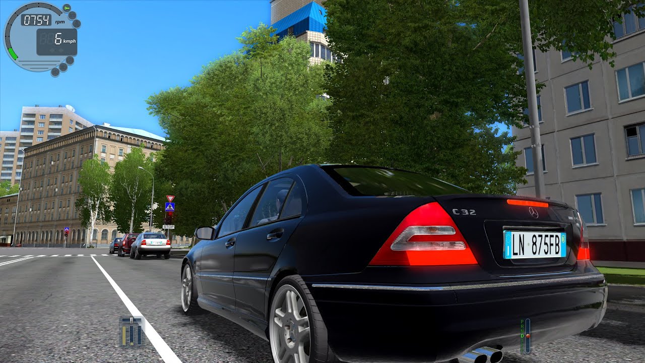 City Car Driving 1.5.1 Mercedes-Benz C32 AMG TrackIR 4 Pro