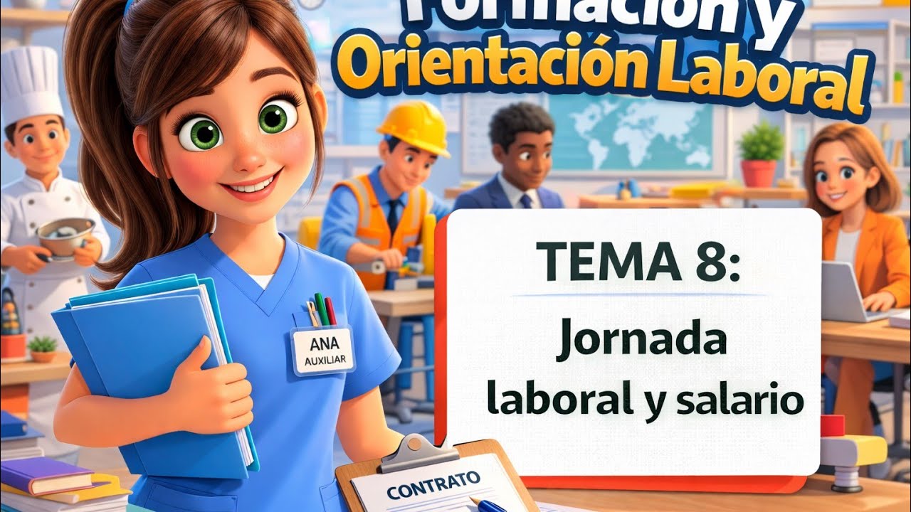 FOL TEMA 8: Jornada Laboral y Salario #tcae #pruebaslibres #jornadalaboral #salario #derechos
