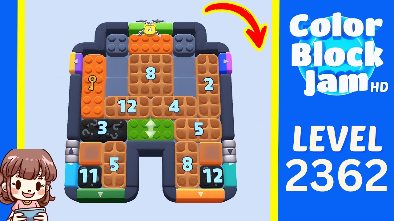 Color Block Jam Level 1452 (2362) Solution Walkthrough