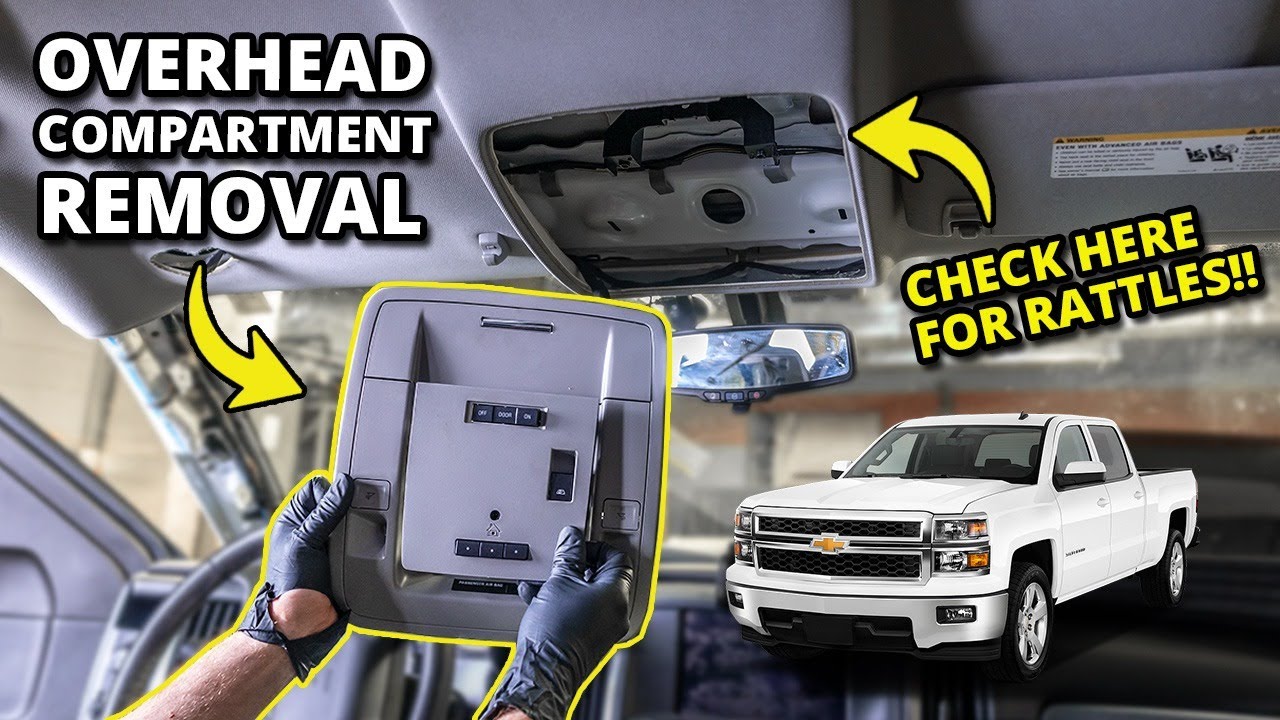 2014-2019 Silverado Overhead Console Removal - Overhead Storage Rattle Fix - Sierra Tahoe Suburban
