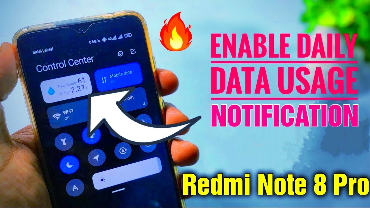 HOW TO SHOW DAILY DATA USAGE NOTIFICATION IN REDMI NOTE 8 PRO | DAILY DATA USAGE NOTIFICATION REDMI