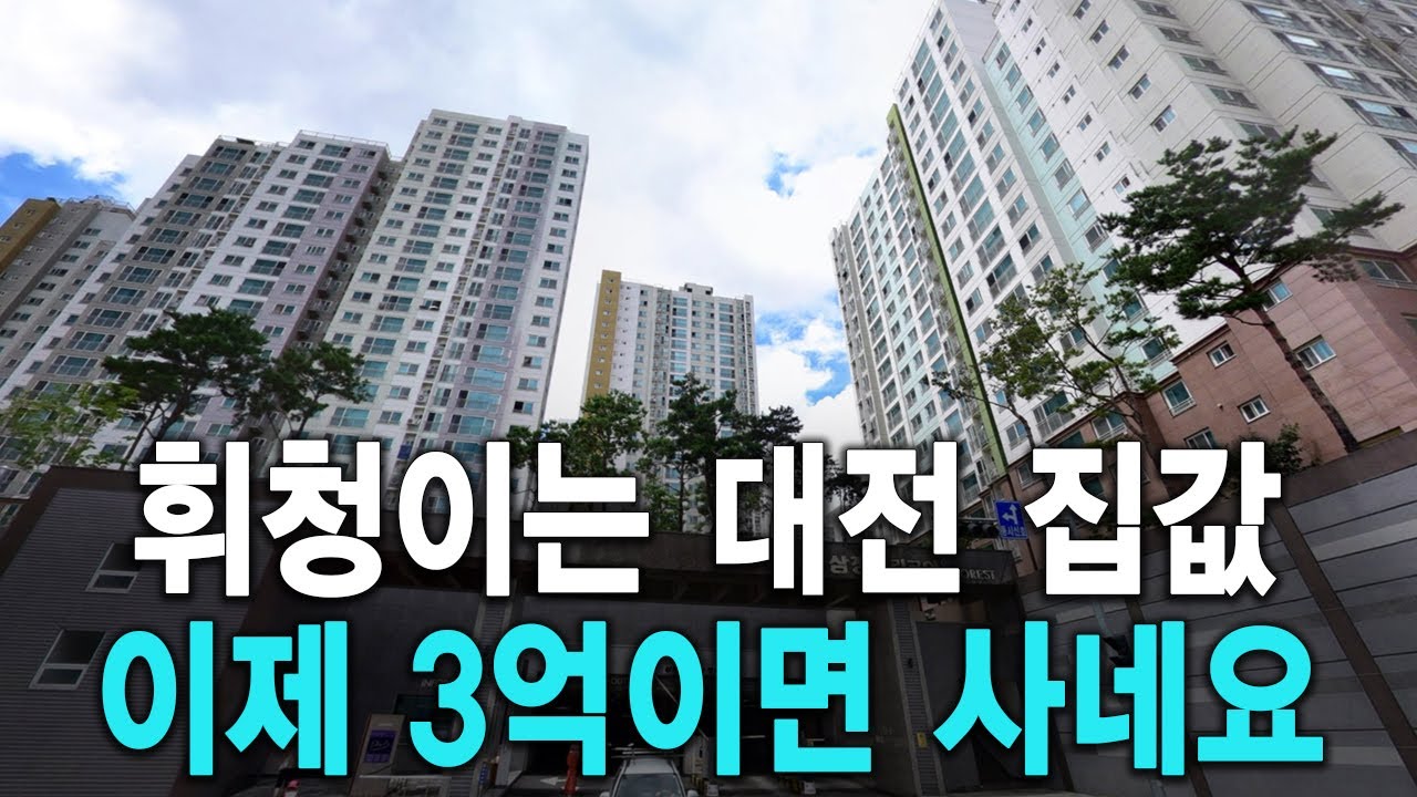 휘청이는 대전 집값 이제 3억이면 사네요
