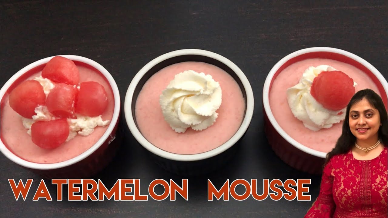 Refreshing Watermelon Mousse | A Perfect Dessert to Share with Family & Friends