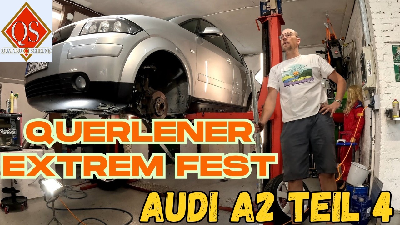 Audi A2 Querlenker super fest! Nur mit 2 m Rohr gel&ouml;st 😳 Drosselklappe reinigen