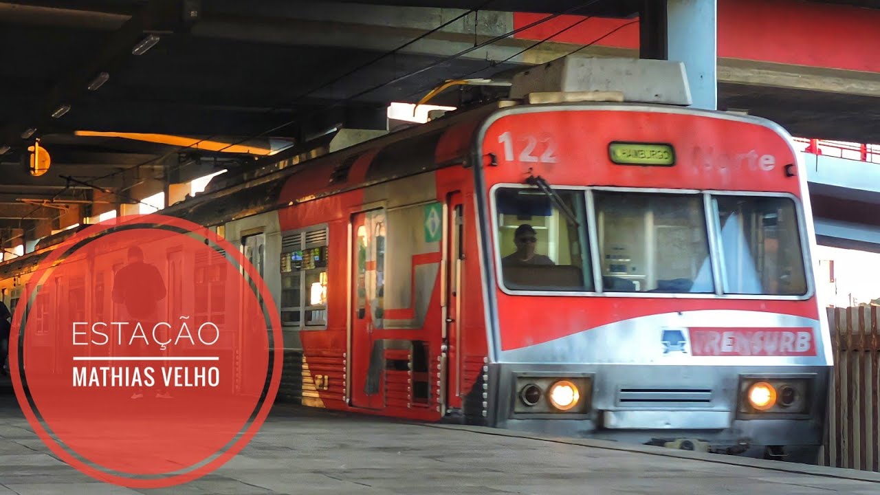 Trensurb 2021 / Movimenta&ccedil;&atilde;o de trens na Esta&ccedil;&atilde;o Mathias Velho.