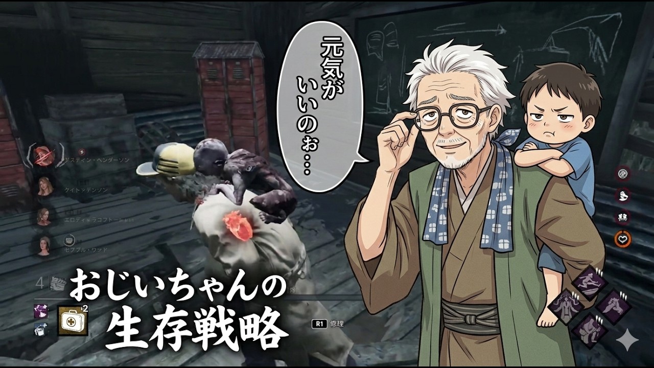 【DbD】おじいちゃんの生存戦略：孫（？）と遊んだ【エンジョイ実況】