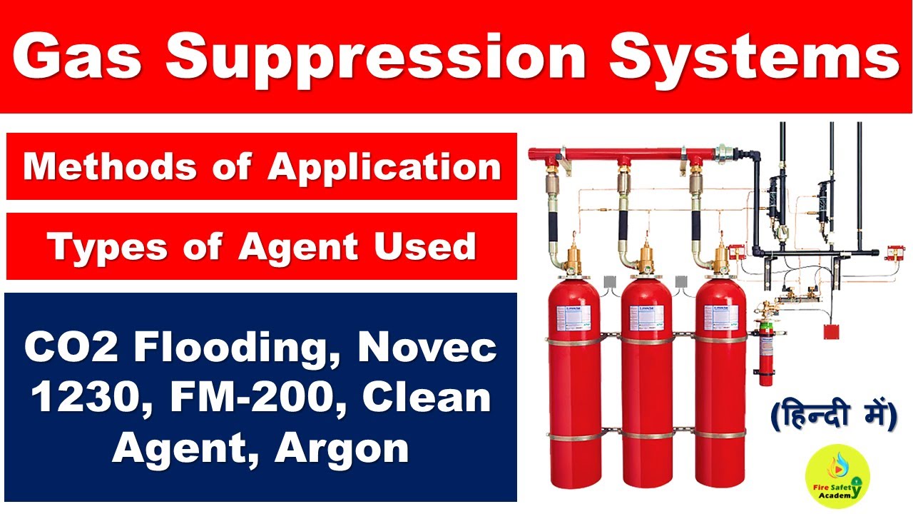 Gas Suppression System in Hindi | CO2 Flooding System | Clean Agent System | Novec 1230 | FM-200