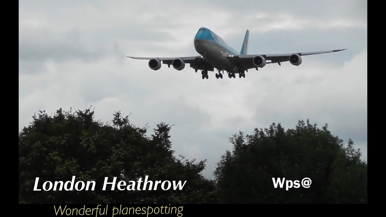 Summer Late Afternoon Arrivals, RW27L, London Heathrow, Myrtle Ave Green- Plane Spotting