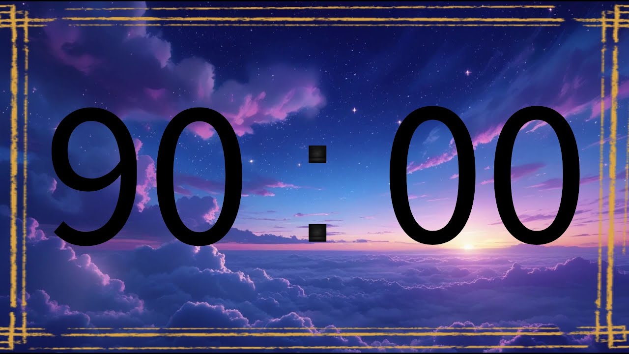 90 minutes countdown timer